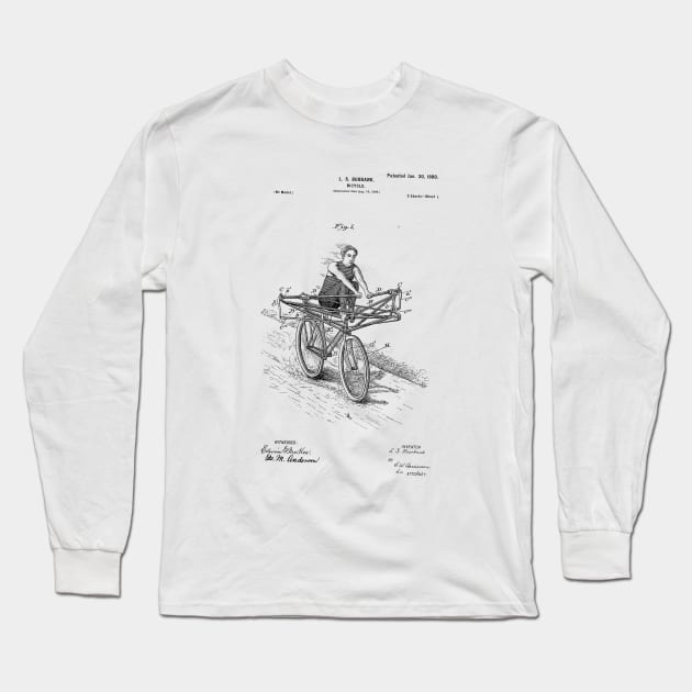 Funny Patent Drawing Long Sleeve T-Shirt by skstring